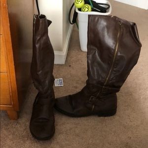 Brown lane Bryant riding boots